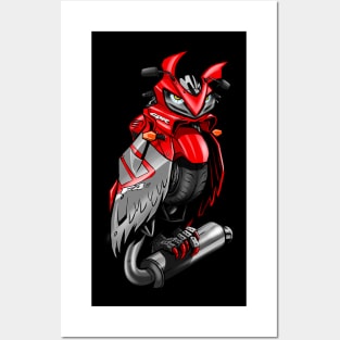 Honda CBR F4i Owl Posters and Art